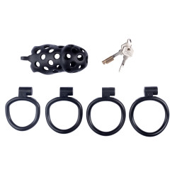 CockLock Cage de chasteté Dotty XL 10 x 4cm Noire